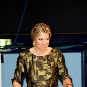 La reine Maxima des Pays-Bas prononce un discours à l'ouverture du colloque mondial sur la résilience financière de l'OCDE à Amsterdam. Le 20 avril 2016  20-4-2016 AMSTERDAM - Queen Maxima hold Wednesday, April 20 the opening speech at the two-day symposium "The Netherlands-OECD Global Symposium on Financial Resilience Throughout Life 'at the Beurs van Berlage in Amsterdam. This conference is an initiative of the International Network on Financial Education (INFE) of the Organisation for Economic Co-operation and Development (OECD) and platform Wiser in money matters20/04/2016 - Amsterdam