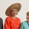 La reine Maxima des Pays-Bas et Angela Merkel - Angela Merkel reçoit le prix "Four Freedoom Award" à Middelbourg le 21 avril 2016.  Middelburg, 21-04-2016 German Chancellor Angela Merkel of Germany recieven the Four Freedoms Awards 2016. The ceremony was attended by King Willem-Alexander and Queen Maxima and Princess Beatrix and Prime Minister Mark Rutte.21/04/2016 - Middelburg