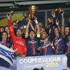 Le PSG remporte la Coupe de la Ligue face au LOSC au Stade de France, le 23 avril 2016. © Cyril Moreau/Bestimage