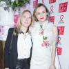 Fabienne Berthaud et Diane Kruger au dîner de la mode pour le Sidaction le 28 janvier 2016