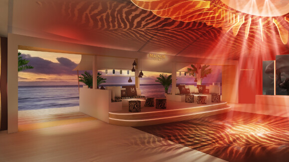 Premier visuel de la plage Magnum qui se dressera pendant le Festival de Cannes 2016