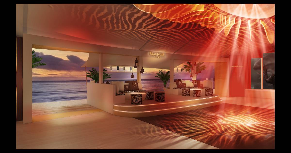 Premier visuel de la plage Magnum qui se dressera pendant le Festival