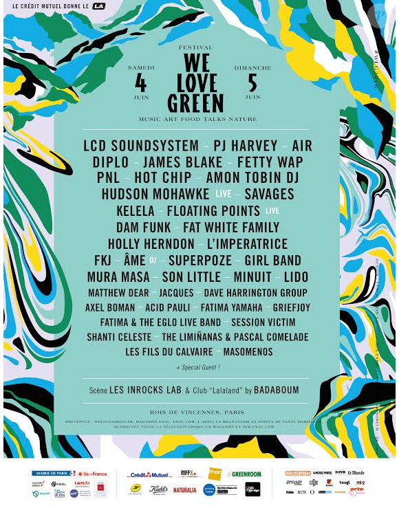 Le Festival We Love Green 2016 se déroulera les 4 et 5 juin prochains au Bois de Vincennes