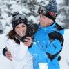 Kate Middleton et le prince William lors de leurs vacances dans les Alpes françaises le 7 mars 2016