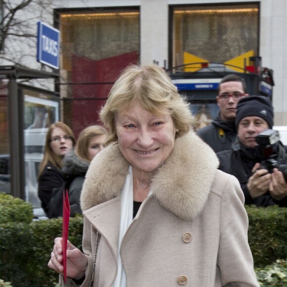 Marisa Borini au déjeuner des nommés aux César au restaurant Fouquet's à Paris, le 8 février 2014