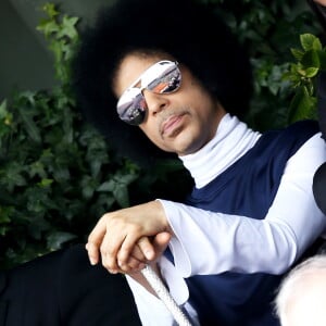 Prince à Roland Garros à Paris, le 2 juin 2014