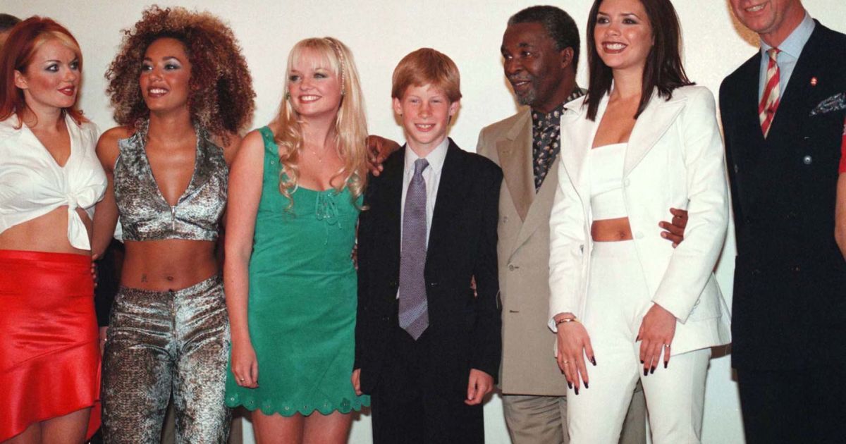 Les Spice Girls et le Prince Charles ainsi que le Prince Harry à