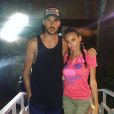 Vanessa Lawrens et Julien Guirado en vacances en République dominicaine. Avril 2016.