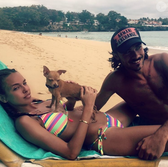 Vanessa Lawrens et son chéri Julien Guirado en vacances en République dominicaine. Avril 2016.