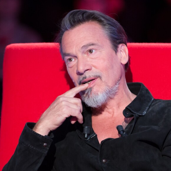 Exclusif - Florent Pagny sur le tournage de l'émission "Le Divan de Marc-Olivier Fogiel". Avril 2016. © Cyril Moreau