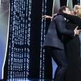 Laurent Lafitte (maître de cérémonie) et Catherine Deneuve (robe Gaultier Paris) s'embrassent sur la bouche - Cérémonie d'ouverture du 69ème Festival International du Film de Cannes.Le 11 mai 2016. © Borde-Jacovides-Moreau/Bestimage