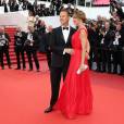 Rocco Siffredi et sa femme Rosa Caracciolo (Rozsa Tassi) - Montée des marches du film "Money Monster" lors du 69e Festival International du Film de Cannes. Le 12 mai 2016.