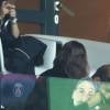 Semi-Exclusif - Kevin Trapp, laissé au repos pour le dernier match de Ligue 1 du Paris Saint-Germain, a suivi PSG - Nantes en compagnie de son amoureuse Izabel Goulart et de son coéquipier Marco Verratti, le 14 mai 2016 au Parc des Princes. Une rencontre marquée par les adieux grandioses de Zlatan Ibrahimovic.