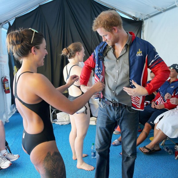 Le prince Harry venu encourager les compétiteurs des 2e Invictus Games à Orlando le 11 mai 2016.