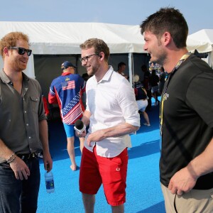 Le prince Harry venu encourager les compétiteurs des 2e Invictus Games à Orlando le 11 mai 2016.