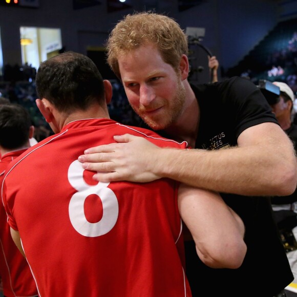 Le prince Harry lors des épreuves d'athlétisme aux 2e Invictus Games à Orlando le 10 mai 2016