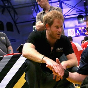 Le prince Harry lors des épreuves d'athlétisme aux 2e Invictus Games à Orlando le 10 mai 2016