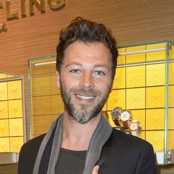 Exclusif - Christophe Maé - Cocktail à l'occasion du lancement du modèle Breitling Cockpit B50 à Paris le 9 avril 2015.