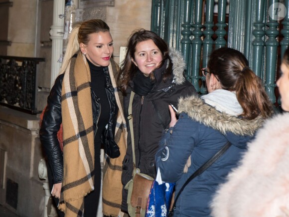 Exclusif - Amélie Neten - Inauguration de l'institut de beauté Air Nails à Paris, le 11 janvier 2016