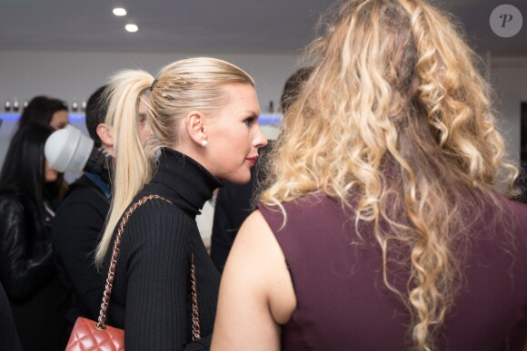 Exclusif - Amélie Neten - Inauguration de l'institut de beauté Air Nails à Paris, le 11 janvier 2016