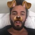 Thomas Vergara, ici en chien, s'éclate sur Snapchat