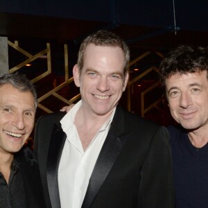 Exclusif - Nagui, Garou et patrick Bruel - Inauguration du restaurant péruvien "Manko" de la star mondiale de la cuisine sud-américiane, Gaston Acurio au 15, avenue Montaigne à Paris le 5 février 2016 © Rachid Bellak/Bestimage