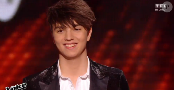 Antoine lors de la finale de "The Voice 5", samedi 14 mai 2016, sur TF1