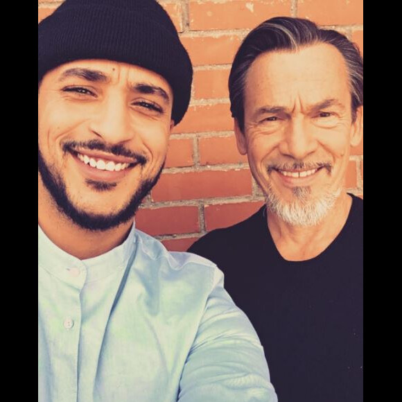 Slimane et son coach de "The Voice 5" Florent Pagny