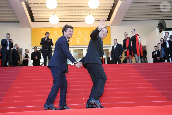 Kev Adams et Gad Elmaleh - Montée des marches du film "Elle" lors du 69e Festival International du Film de Cannes. Le 21 mai 2016. © Olivier Borde-Cyril Moreau/Bestimage