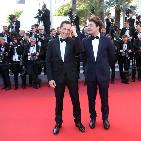 Kev Adams et Gad Elmaleh - Montée des marches du film "Elle" lors du 69e Festival International du Film de Cannes. Le 21 mai 2016. © Olivier Borde-Cyril Moreau/Bestimage