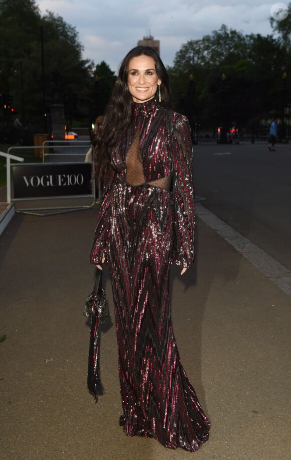 Demi Moore - Arrivées des people au dîner de gala de "The Vogue 100" à Hyde Park, Londres le 23 mai 2016