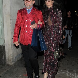 Eric Buterbaugh et Demi Moore - People quittent le dîner de gala de "The Vogue 100" à Hyde Park, Londres, le 23 mai 2016. 