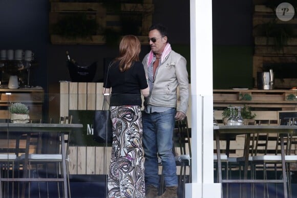 Bruce Springsteen avec sa femme Patti Scialfa au Longines Global Champions Tour à Madrid, le 20 mai 2016.