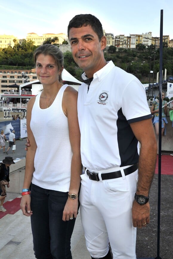 Athina Onassis et son mari Alvaro de Miranda Neto - 20e Jumping International de Monte-Carlo au Port Hercule de Monaco à Monte-Carlo, le 26 juin 2015.