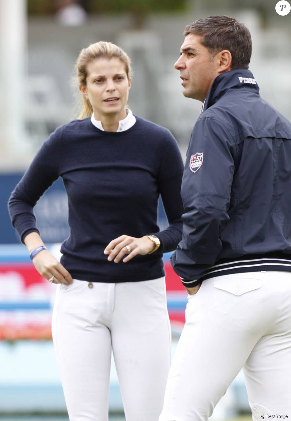 Athina Onassis et son mari Alvaro de Miranda au Longines ...