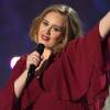 Adele (Meilleure artiste féminine anglaise, Meilleur single anglais de l'année pour "Hello", Meilleur album britannique pour "25", prix d'honneur) - Cérémonie des BRIT Awards 2016 à l'O2 Arena à Londres, le 24 février 2016.