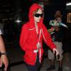 Lily-Rose Depp arrive à l'aéroport de Los Angeles, le 26 mai 2016. L