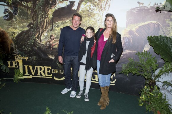 Benjamin Castaldi et sa compagne Aurora Aleman - Avant-première du film "Le livre de la jungle" au cinéma Pathé Beaugrenelle à Paris, le 11 avril 2016. © Olivier Borde/Bestimage