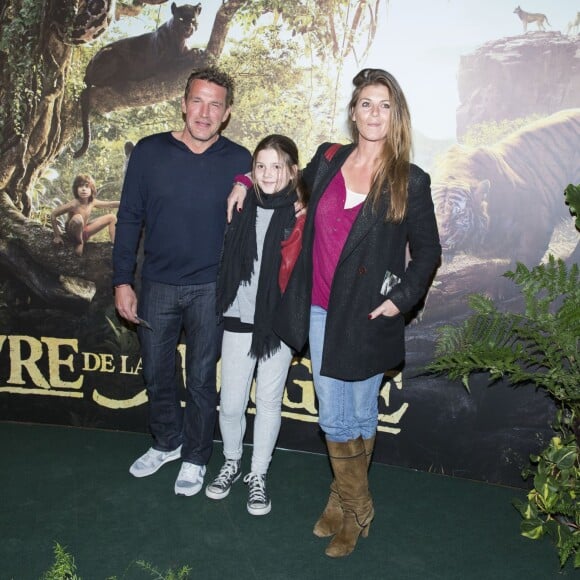 Benjamin Castaldi et sa compagne Aurora Aleman - Avant-première du film "Le livre de la jungle" au cinéma Pathé Beaugrenelle à Paris, le 11 avril 2016. © Olivier Borde/Bestimage