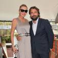 Henri Leconte et sa femme Florentine - People au village des Internationaux de France de tennis de Roland Garros à Paris, le 7 juin 2014.  - Paris