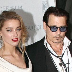 Johnny Depp, Amber Heard au gala The Art of Elysium Heaven à Santa Monica, le 10 janvier 2015