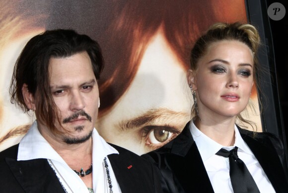Johnny Depp et sa femme Amber Heard - Première de "The Danish Girl" à Westwood le 21 novembre 2015.