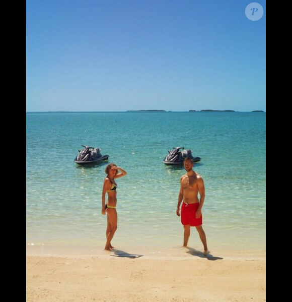 Taylor Swift et Calvin Harris lors de leurs vacances romantiques en mars 2016