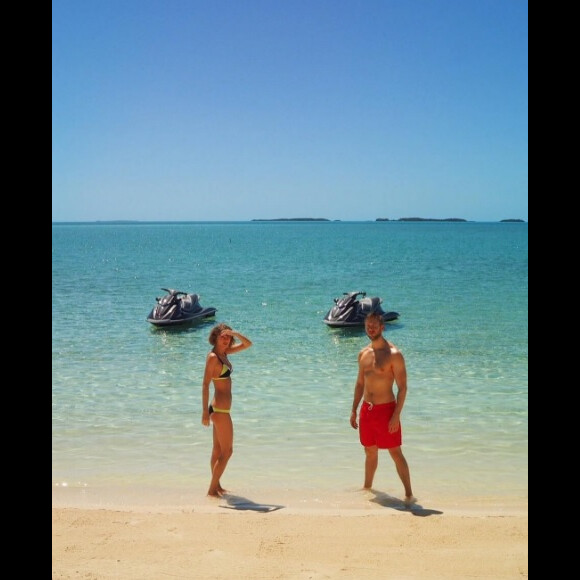 Taylor Swift et Calvin Harris lors de leurs vacances romantiques en mars 2016