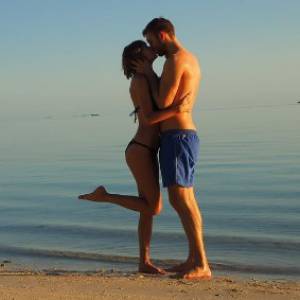 Taylor Swift et Calvin Harris lors de leurs vacances romantiques en mars 2016