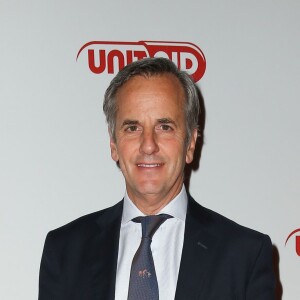 Bernard de La Villardière - Dîner "Unitaid" au conseil économique social et environnemental à Paris. Le 1er avril 2014