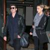 Robin Thicke et sa compagne April Love Geary arrive à l'hôtel The Greenwich à New York, le 19 octobre 2015