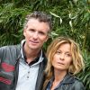 Denis Brogniart et son épouse Hortense, en juin 2012, à Roland Garros