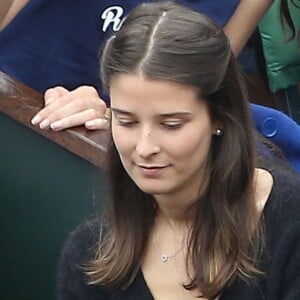 Maïwenn Le Besco et Dani dans les tribunes de la finale homme des internationaux de France de Roland-Garros à Paris le 5 juin 2016. © Moreau-Jacovides / Bestimage