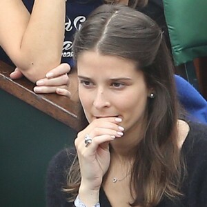 Maïwenn Le Besco et Dani dans les tribunes de la finale homme des internationaux de France de Roland-Garros à Paris le 5 juin 2016. © Moreau-Jacovides / Bestimage